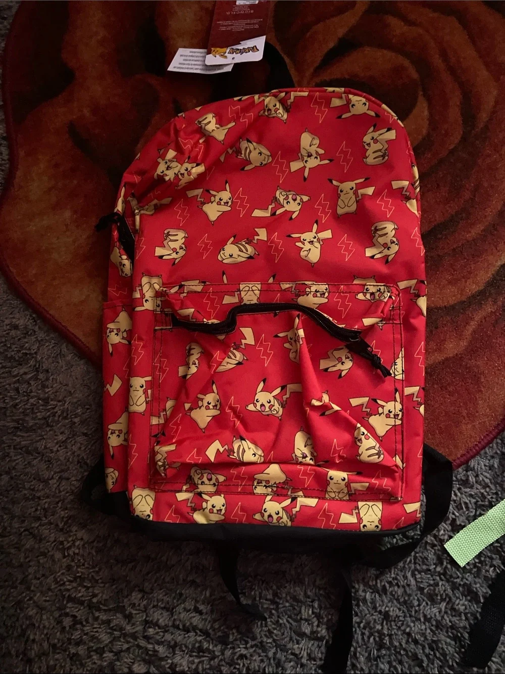 Pikachu Kids Red Backpack - Official Licensed